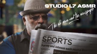 Studio L7 and The Old Man and a newspaper Crinkles🗞Lewitt ASMR #thetinglejunkie