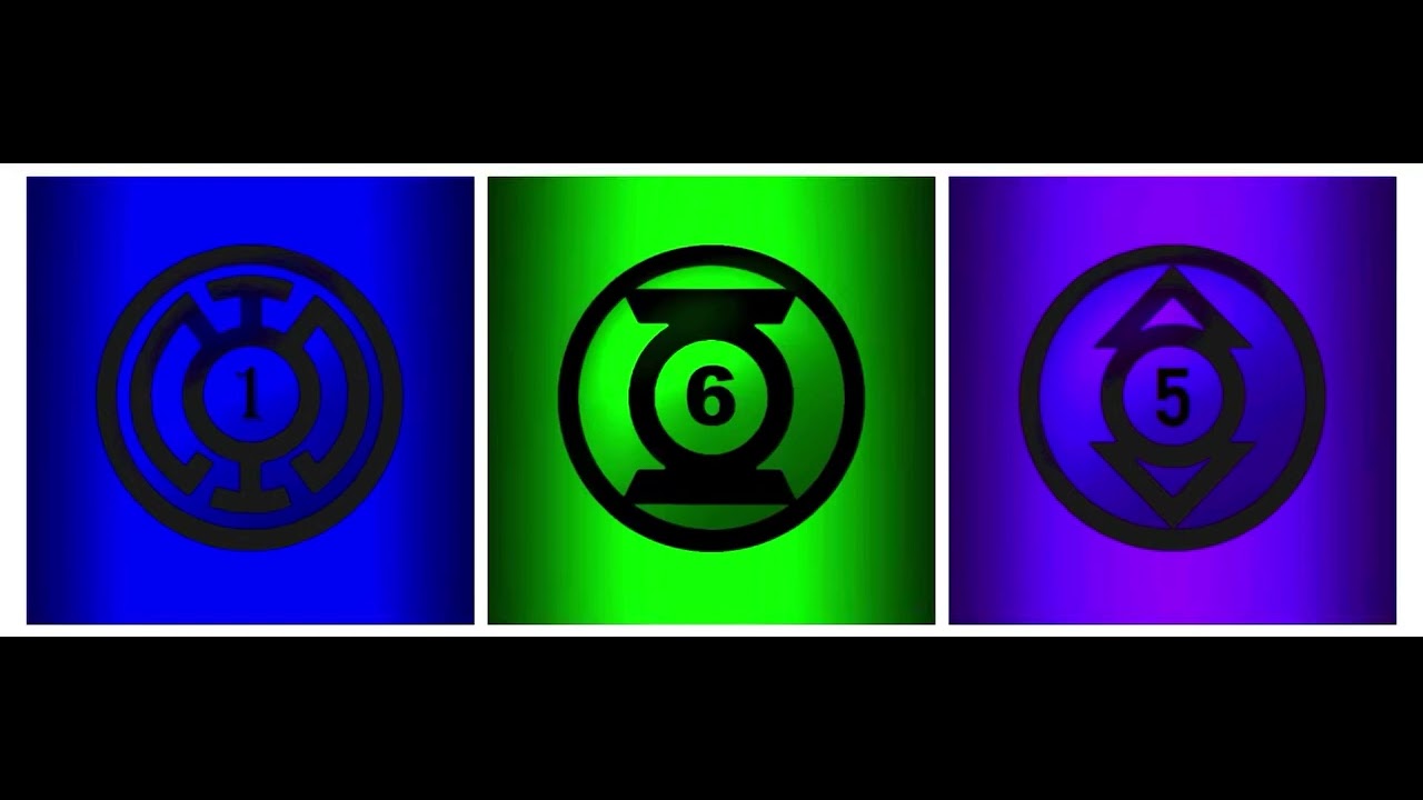 Thomas (Blue Lantern), Percy (Green Lantern) and James (Indigo Lantern) V9