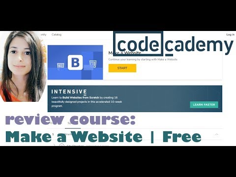 Make a Website | Codecademy | Reviewing online tech courses