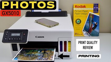 Canon Maxify GX5010 Printing Photos & Print Quality Review !!