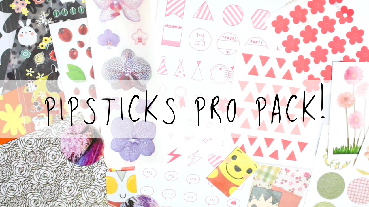 Pipsticks Sticker Subscription! May 2016 | MyGreenCow - YouTube