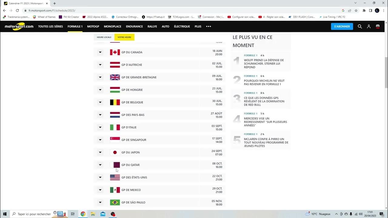 MON AVIS SUR LES FUTURS CALENDRIERS DE F1 ? VOUS EN PENSEZ QUOI ? YouTube