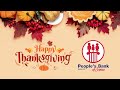 People's Bank of Seneca - Happy Thanksgiving!