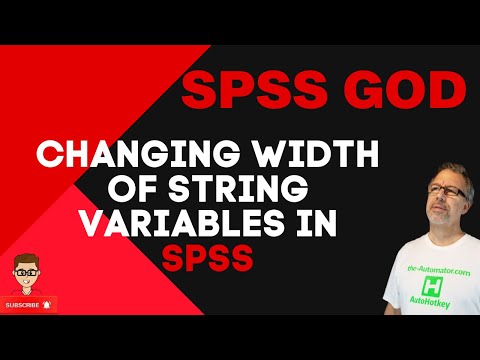 Changing width of String variables in SPSS