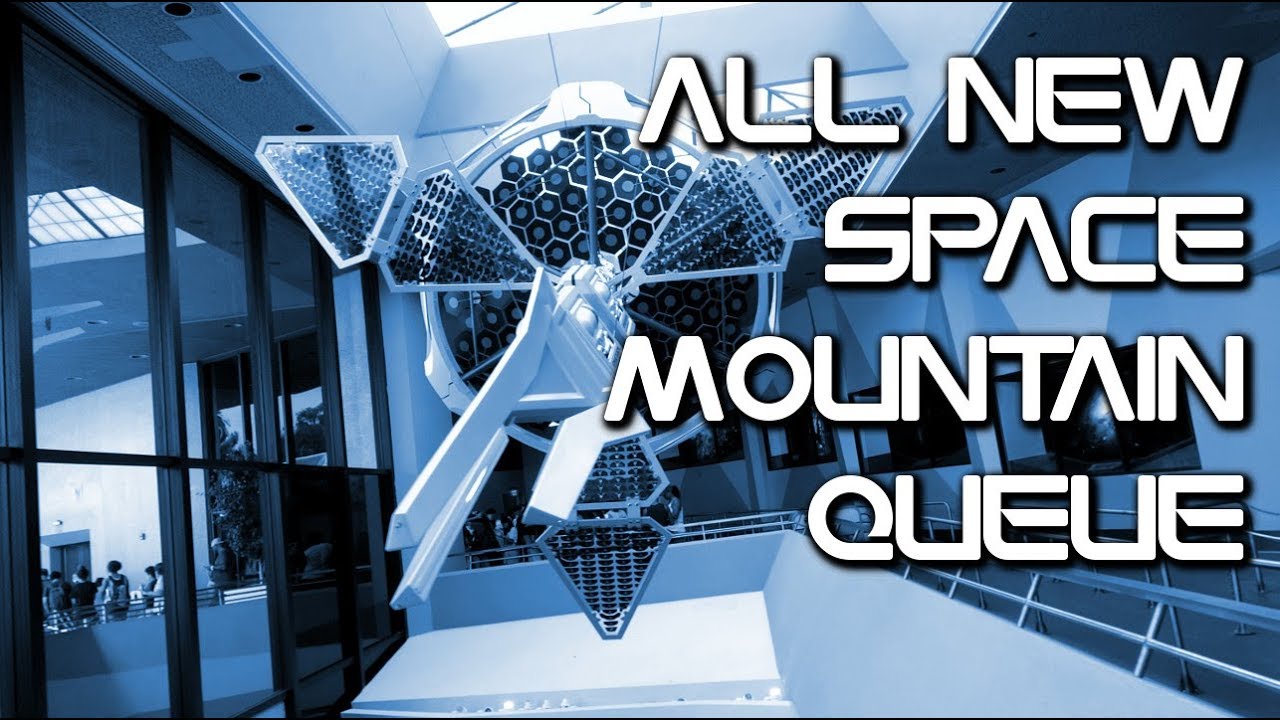 Space Mountain Queue ALL NEW Indoor queue [Preview] - YouTube