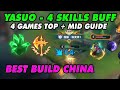 Yasuo Wild Rift Tốc chiến China | Buffed 4 Skills Patch 6.1d - Best Build Runes Top 1 Yasuo Guide