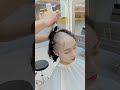 The barber cut his hair and made him bald.