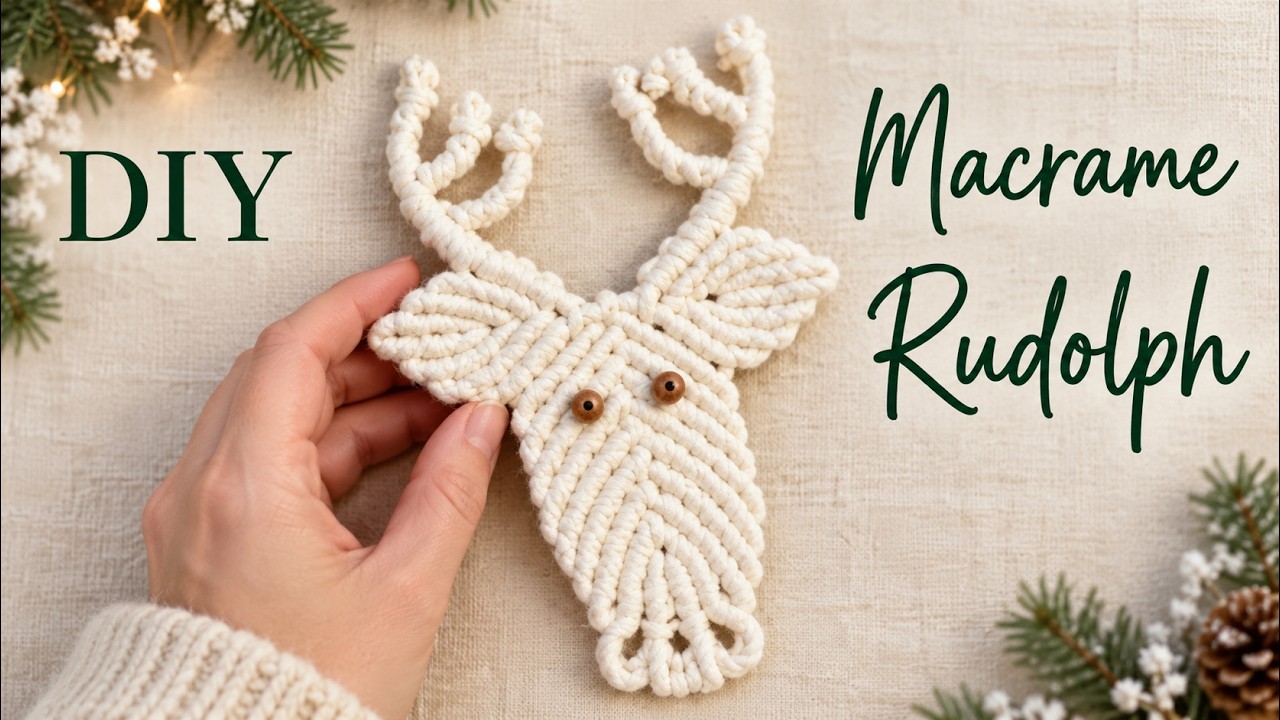 Rodulph Macrame Macrame animals/Macrame Rudolph Tutorial🦌 - YouTube