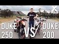 DUKE 250 VS DUKE 200 - X MOTOS - DRAG RACE