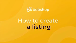 Selling on Bob Shop: Creating a listing screenshot 4