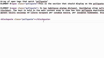 FireBugging the PullQuote Program (stepping through the DOM)