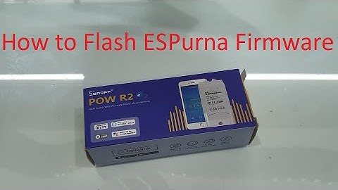 How to flash ESPurna firmware to SONOFF device