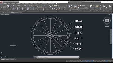 AutoCAD Tutorial - How to Make wheel/Bicycle Wheel