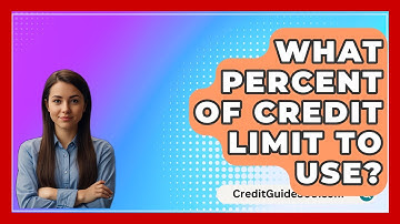 What Percent of Credit Limit to Use? - CreditGuide360.com
