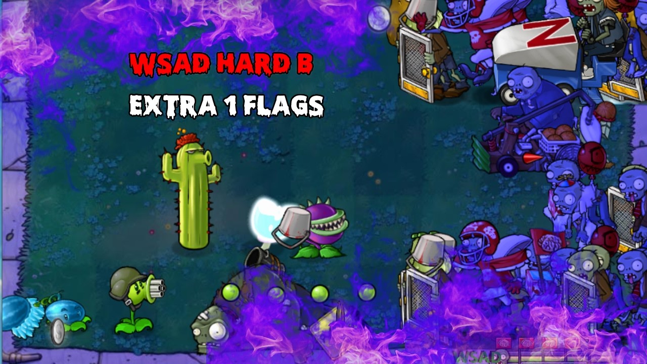 pvz Brutal Mode 6.66 WSAD Extended [Hard B] - YouTube