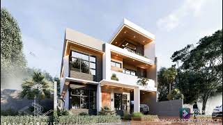 100 Sq.Mtr Lot Area| 3 Storey House Design|4Bedrooms|TRA 046| Tamayo.Revisa Architects
