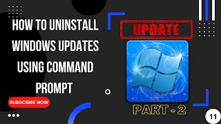 how to uninstall windows updates using command prompt