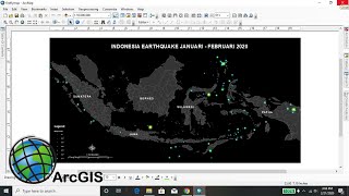 Membuat Peta Gempa Bumi dengan Model Kunang Kunang di ArcGIS | Fire Fly Map Design with ArcGIS screenshot 3