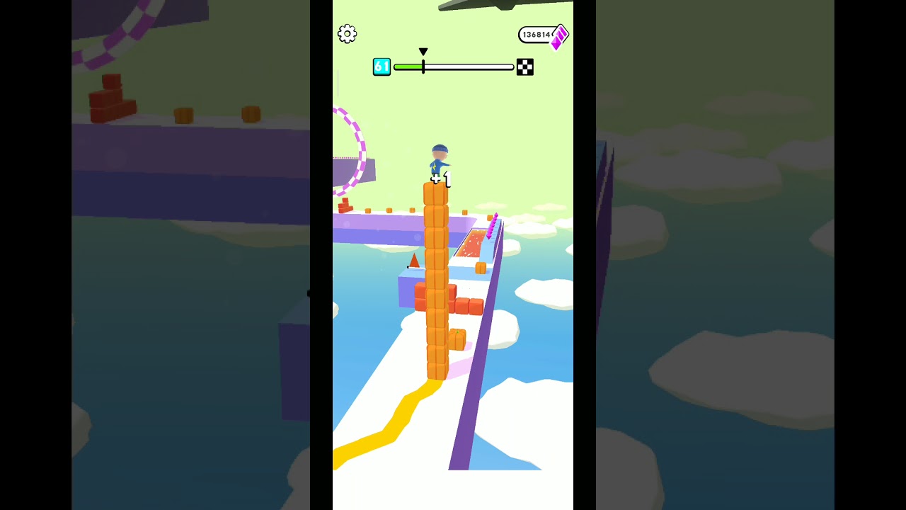 Cube surfer- VOODOO gameplay.