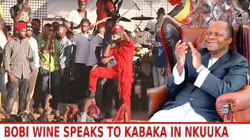 Bobi Wine singing for the Kabaka in Lubiri Nkuuka festival