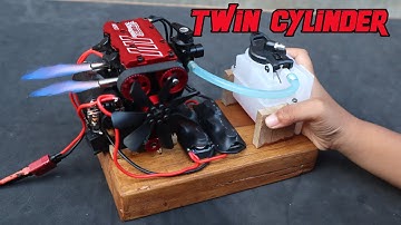Assembling & Starting The Twin Cylinder Nitro Engine.
