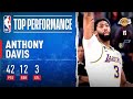 Anthony Davis DOMINATES With 42 PTS, 12 REB & 3 STL To Clinch #1 In The West!