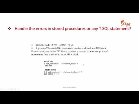 6   PPT   SQL Error handling