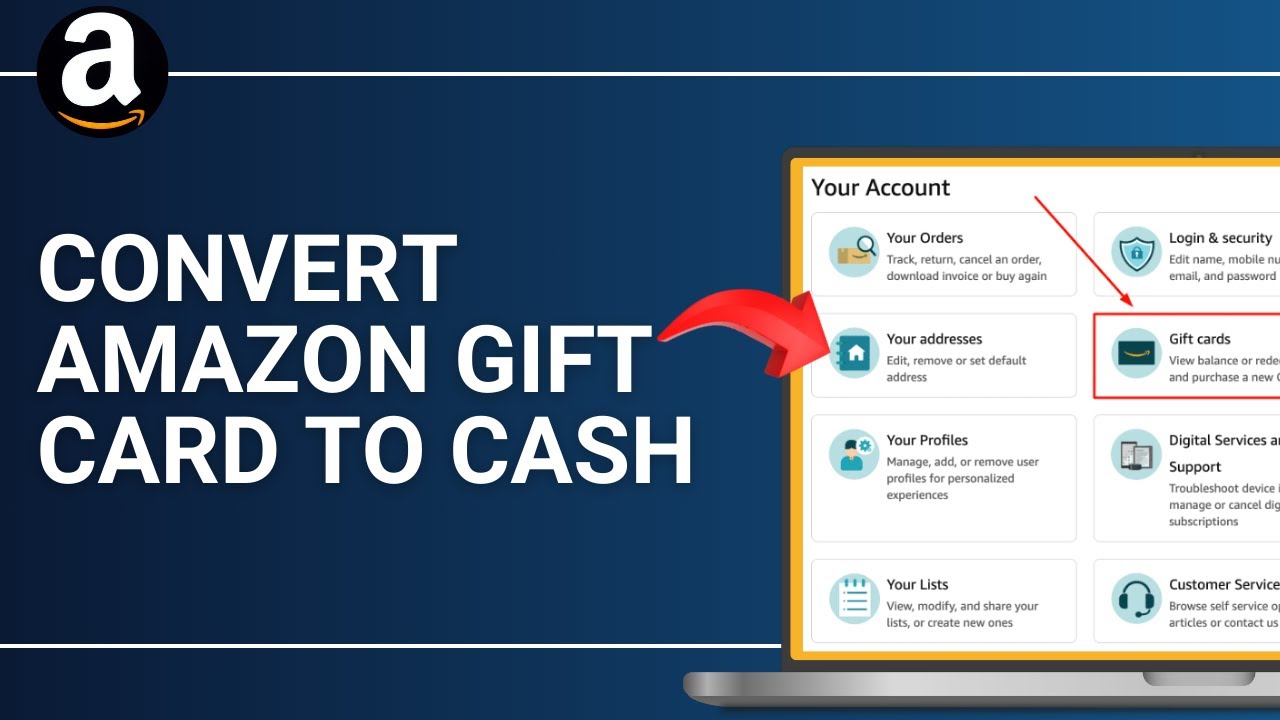 How to Convert Amazon Gift Card To Cash - YouTube