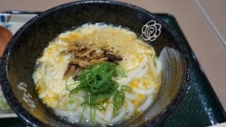 はなまるうどんの「酸辣湯うどん」　Sanratan-Udon of Hanamaru-Udon.