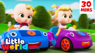 Racing Carts Competition + More Kids Songs \& Nursery Rhymes by Little World