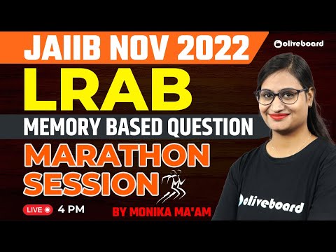 JAIIB November 2022 | JAIIB LRAB Previous Year Question Marathon Session | By Monika Ma'am