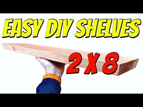 Easy DIY Shelves From 2X8 Lumber - Easy DIY Shelves From 2X8 Lumber