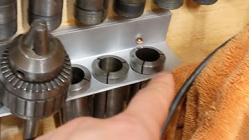 5C collet racks from angle aluminium - punched on a Roper Whitney kick press