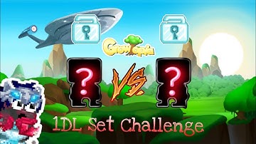 Best 1DL Set Challenge with my friend | Growtopia 1DL Set 2023