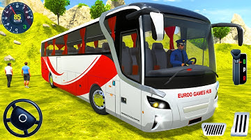 Off road coach bus driving 2025 Simulator | Real Uphill Bus Drive 3D  Android GamePlay #2