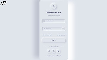 CSS - Modern Neumorphism Login UI – Clean, Minimal & Elegant Design