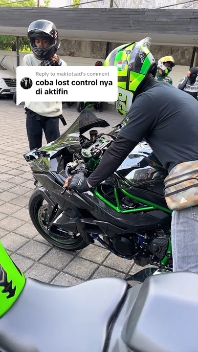 Ketika Kawasaki Ninja H2 Geber Geber di Tongkrongan 🔥 #kawasakininja #ninjah2 #h2r #moge