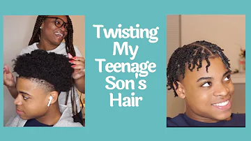 Twist for Boys | Twisting My Teenage Son's Hair