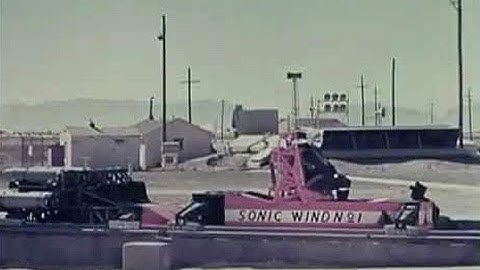 Rocket Sled "Sonic Wind No. 1" at White Sands