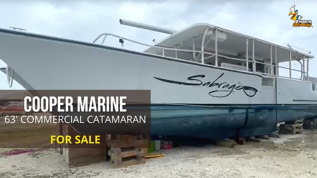 Cooper Marine Commercial Catamaran for Sale at Harbor Shoppers