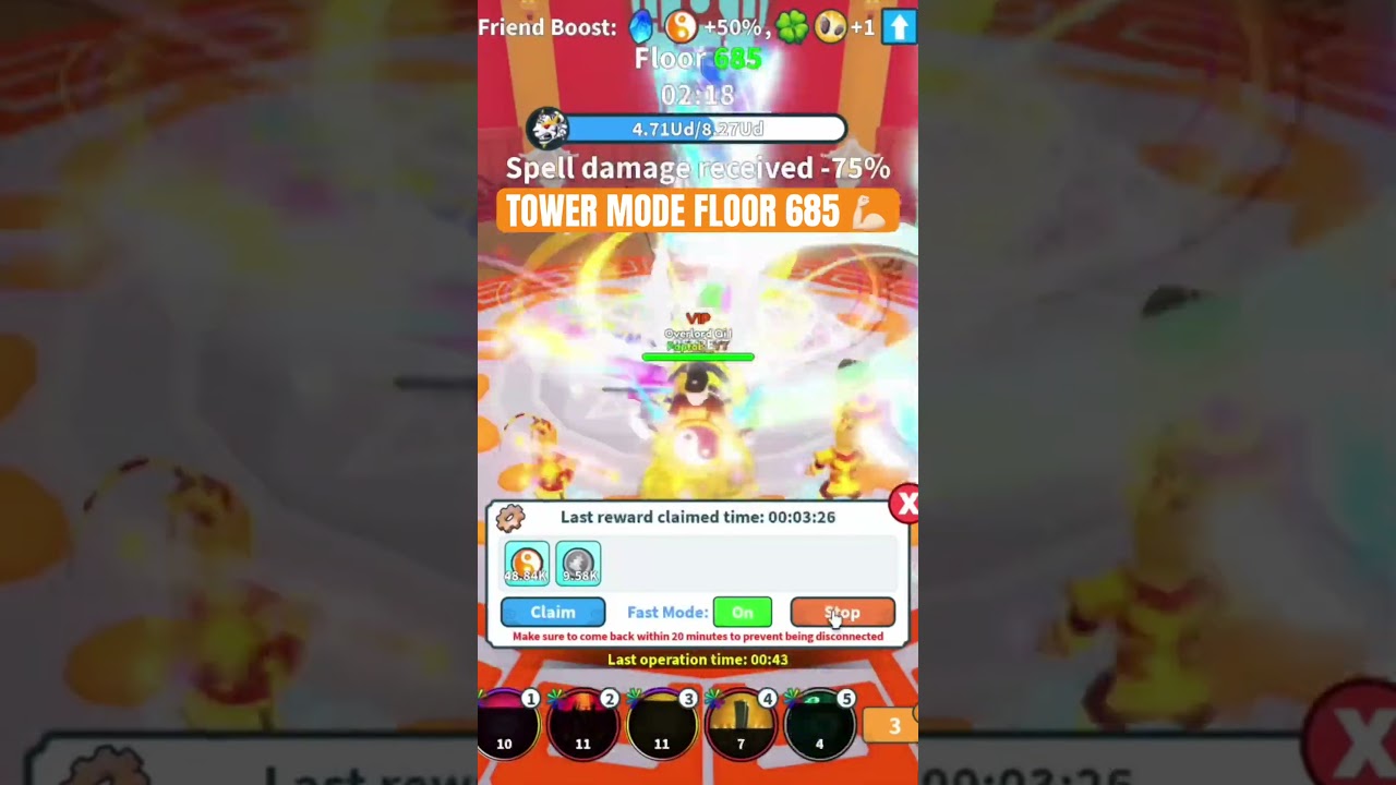 TOWER MODE FLOOR 685 😁 