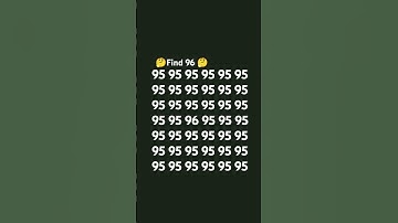 find 96 ?🫠 #find #mathematics #odd #trending #quiz #iqtes #mathematicsquiz #shortvideo #facts