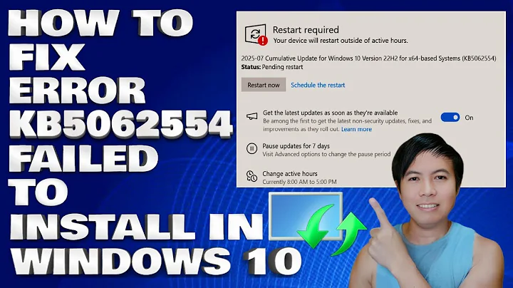 Windows Update Not Installing KB5062554 in Windows 10 Fix