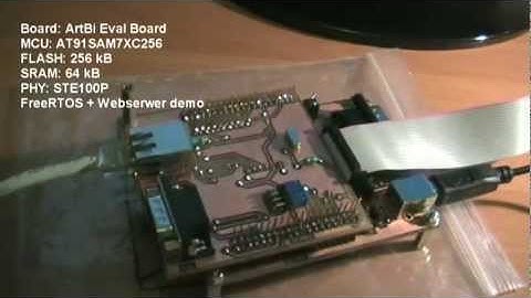 Atmel AT91SAM7xc - FreeRTOS Webserver Demo
