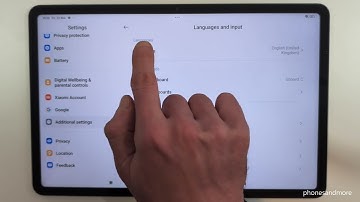 Redmi Pad Pro: How to change the language?