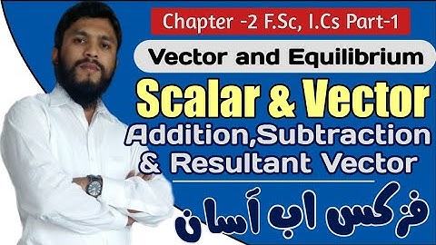 Ch 2 Introduction of Scalar and Vector ,Head to tail Rule ,Addition Subtraction ,Resultant Vector -1