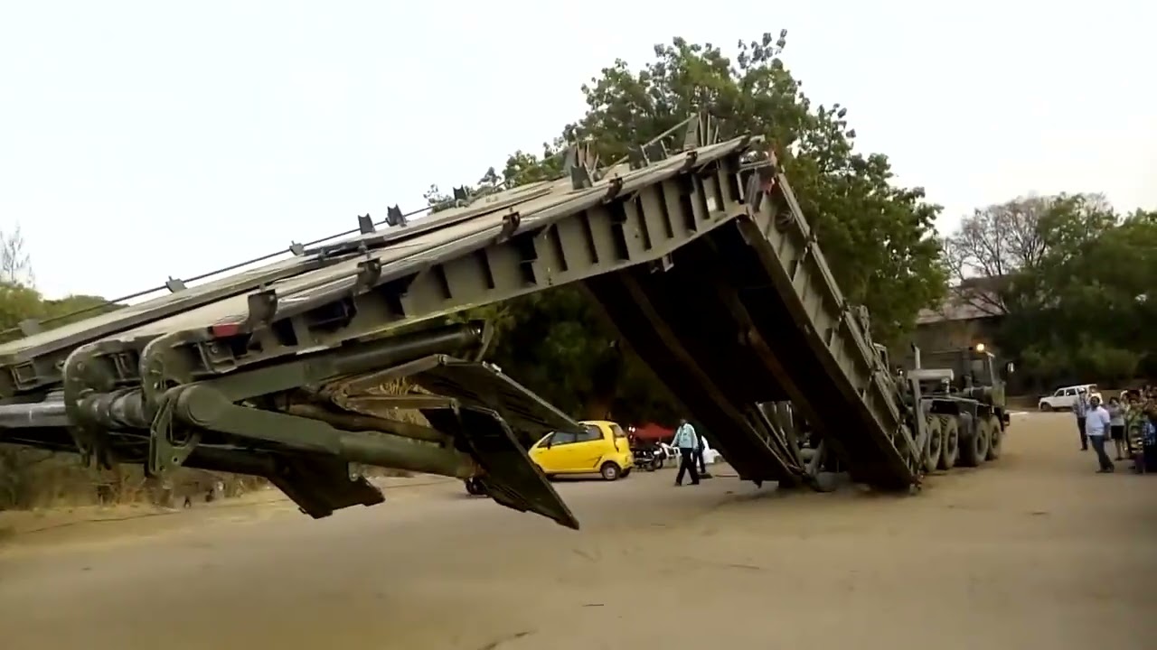Sarvatra Mobile Bridge System made by DRDO , used by Indian Army