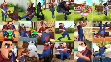 Scary Stranger 3D - All Opening & Ending Scenes - New Update - New Levels - Android & iOS