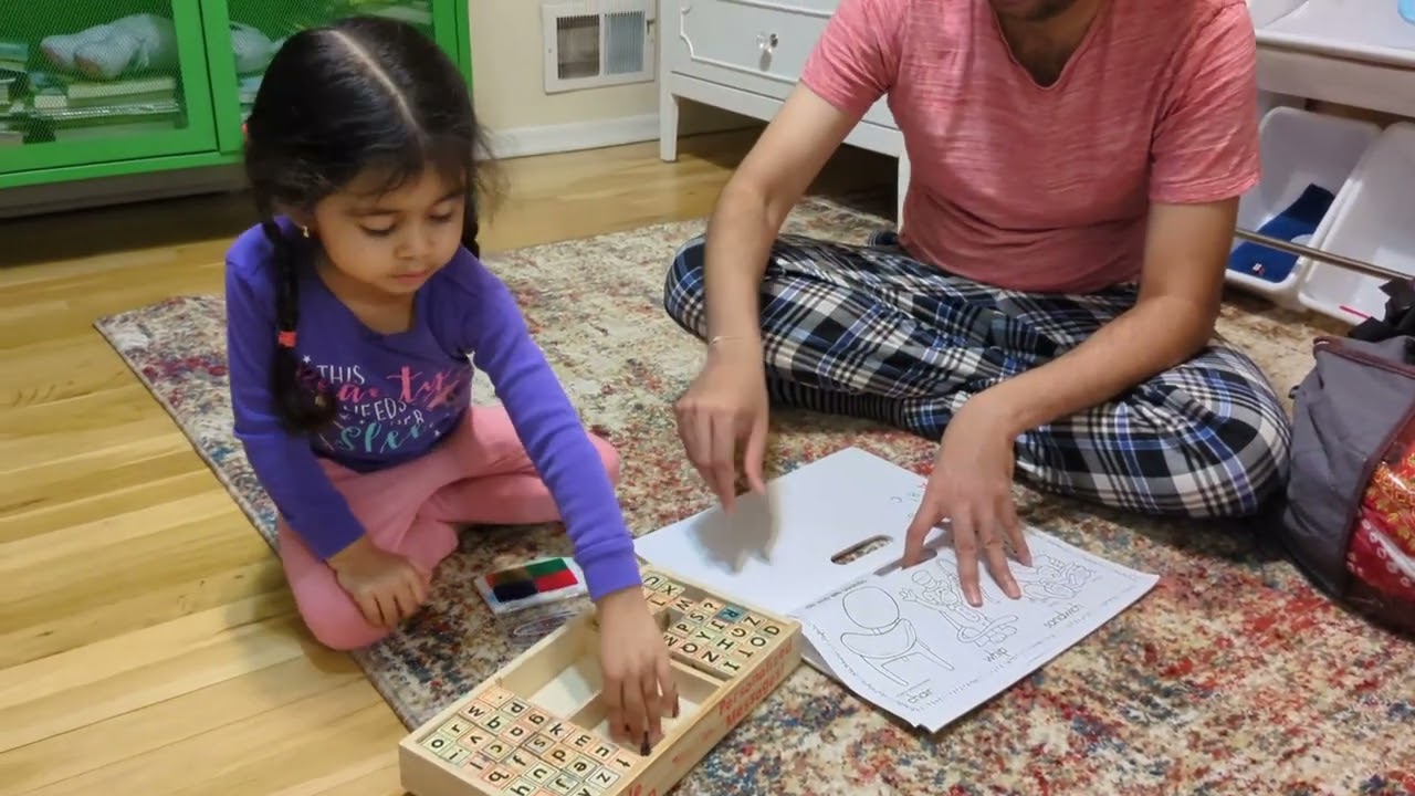 Melissa & Doug Wooden Alphabet Stamp Set - 56 Stamps With Lower-Case and Capital Letters