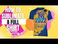 All over sublimation shirt diy 3d shirt small heat press